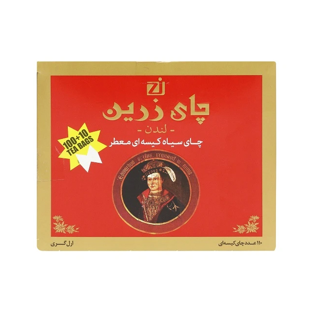 چای کیسه ای معطر زرین بسته 110 عددی