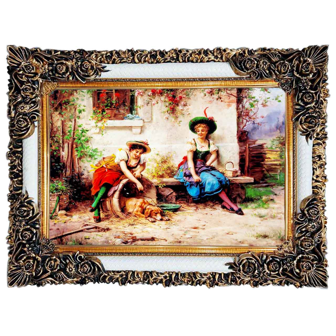 تابلو فرش چاپی طرح مزرعه کد 11047 سایز 100×50 سانتی متری