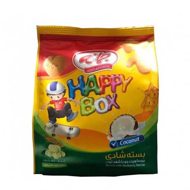 بیسکویت نارگیلی هپی باکس جمانه 140 گرمی