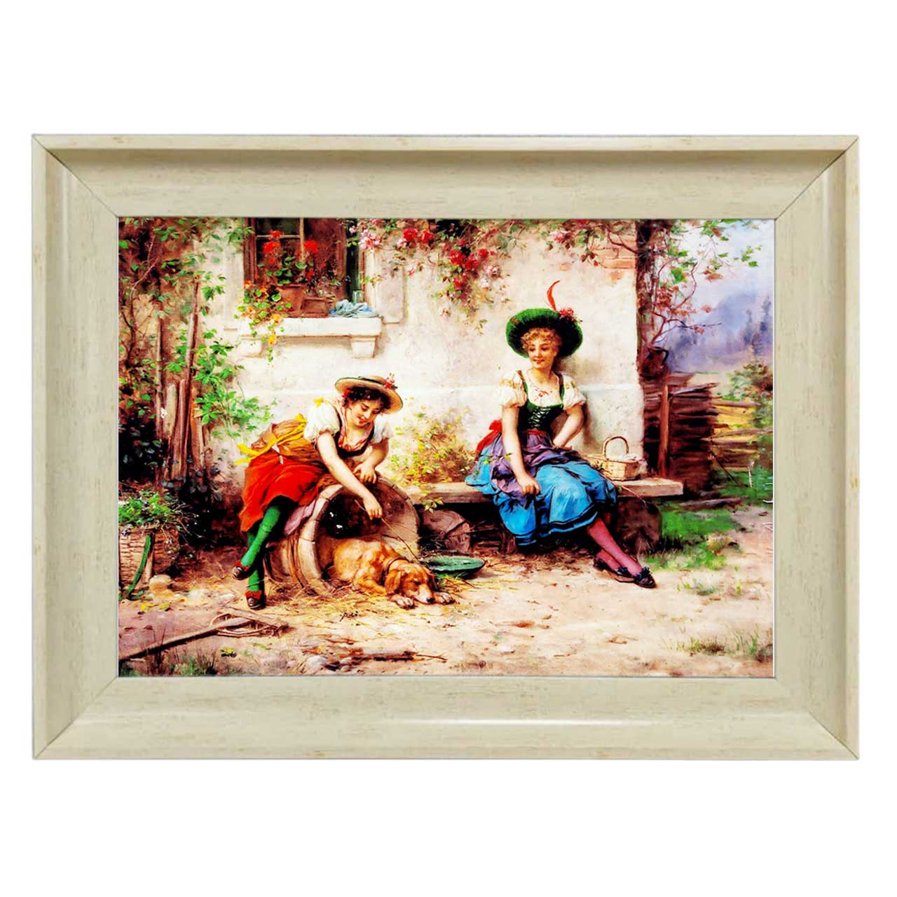 تابلو فرش چاپی طرح مزرعه کد 11047 سایز 70×50 سانتی متری