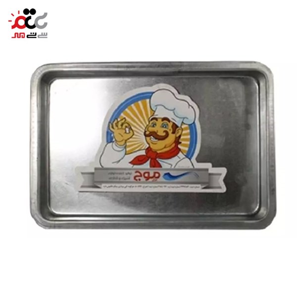 قالب کیک گالوانیزه موج طرح مستطیل سایز 35×45 سانتی متری