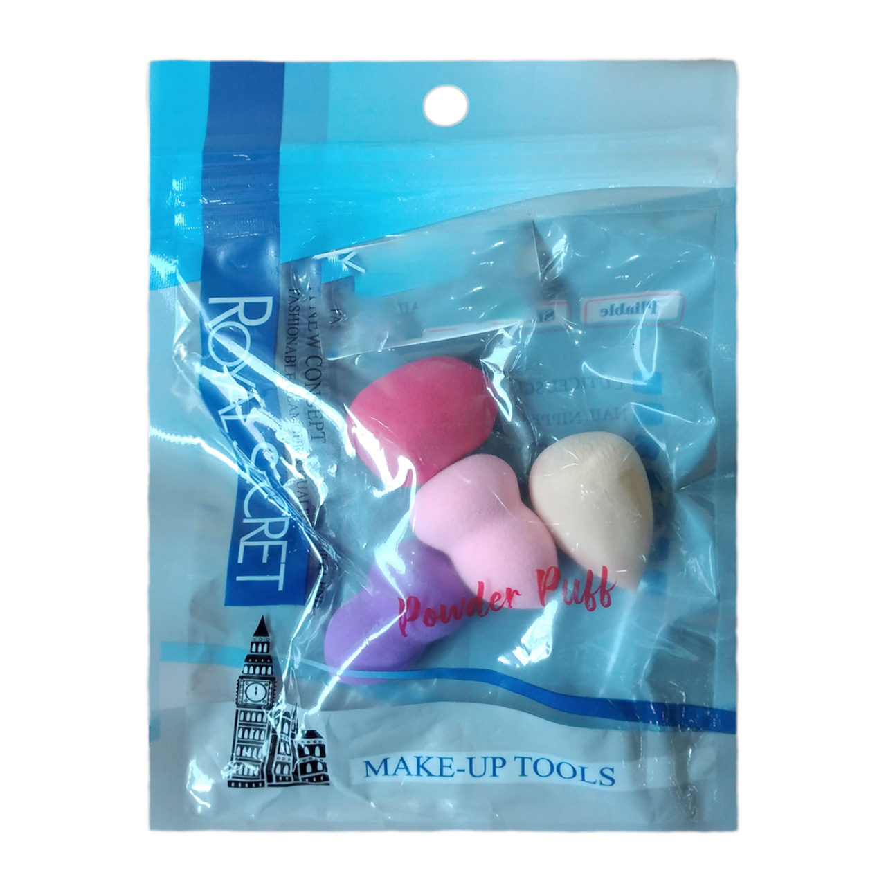 پد آرایشی تخم مرغی رویال بسته 4 عددی