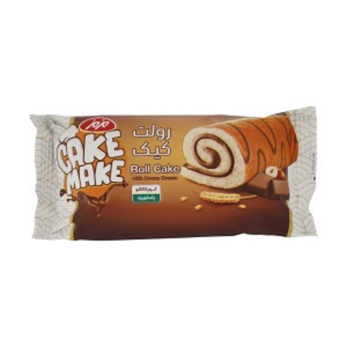 رولت کیک وانیلی مزمز با کرم شکلاتی 70 گرمی