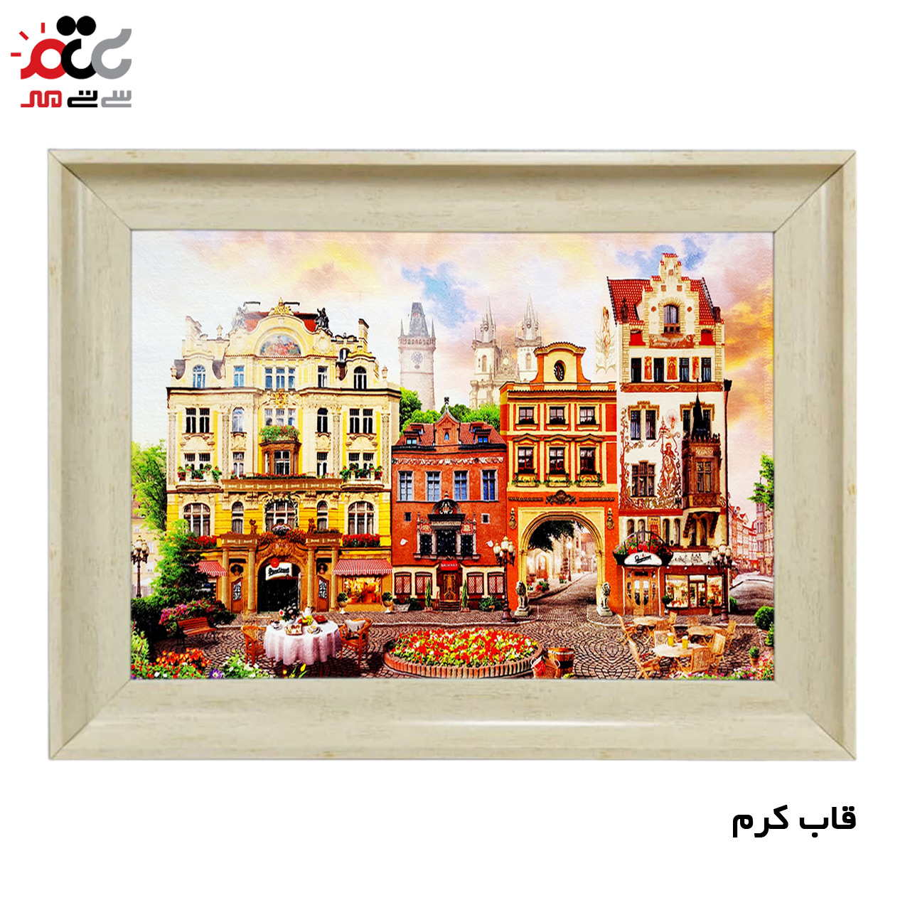 تابلو فرش چاپی طرح شهر کد 10071 سایز 100×50 سانتی متری