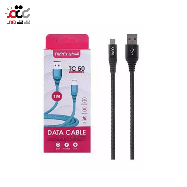 کابل تبدیل USB به microUSB تسکو مدل TC 50 طول 1 متری