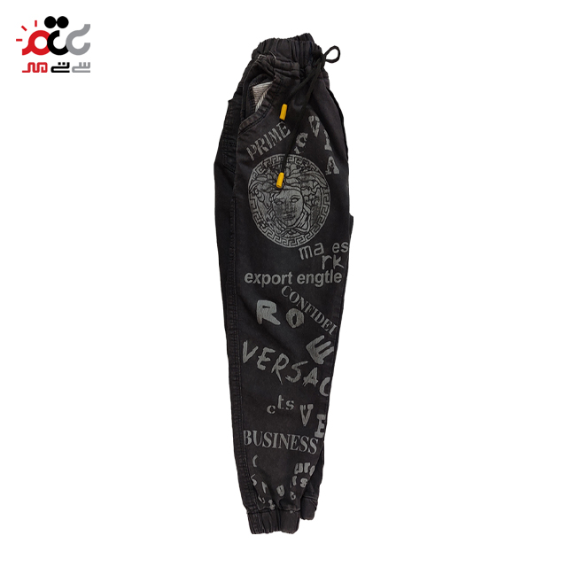 شلوار بچگانه اسلش کتان مدل versace