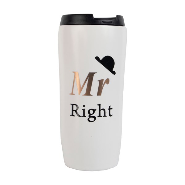 لیوان سرامیکی درب دار مدل Mr