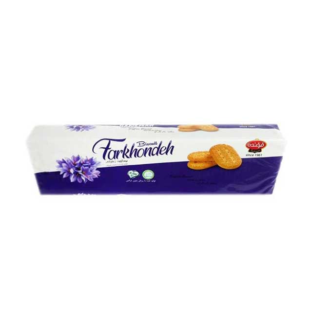 بیسکویت زعفرانی فرخنده 130 گرمی