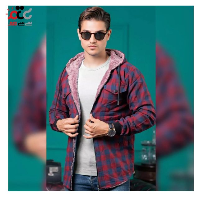 سویشرت مردانه داخل خزدار مدل چهارخونه کد 102