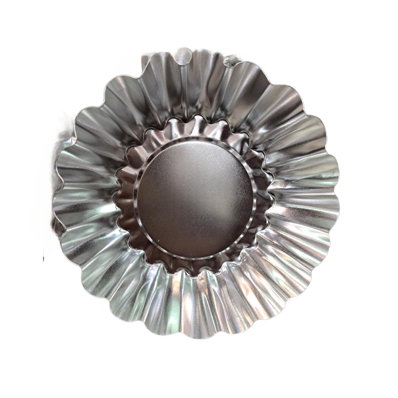 قالب تارت استیل تک نفره مدل کنگره ای