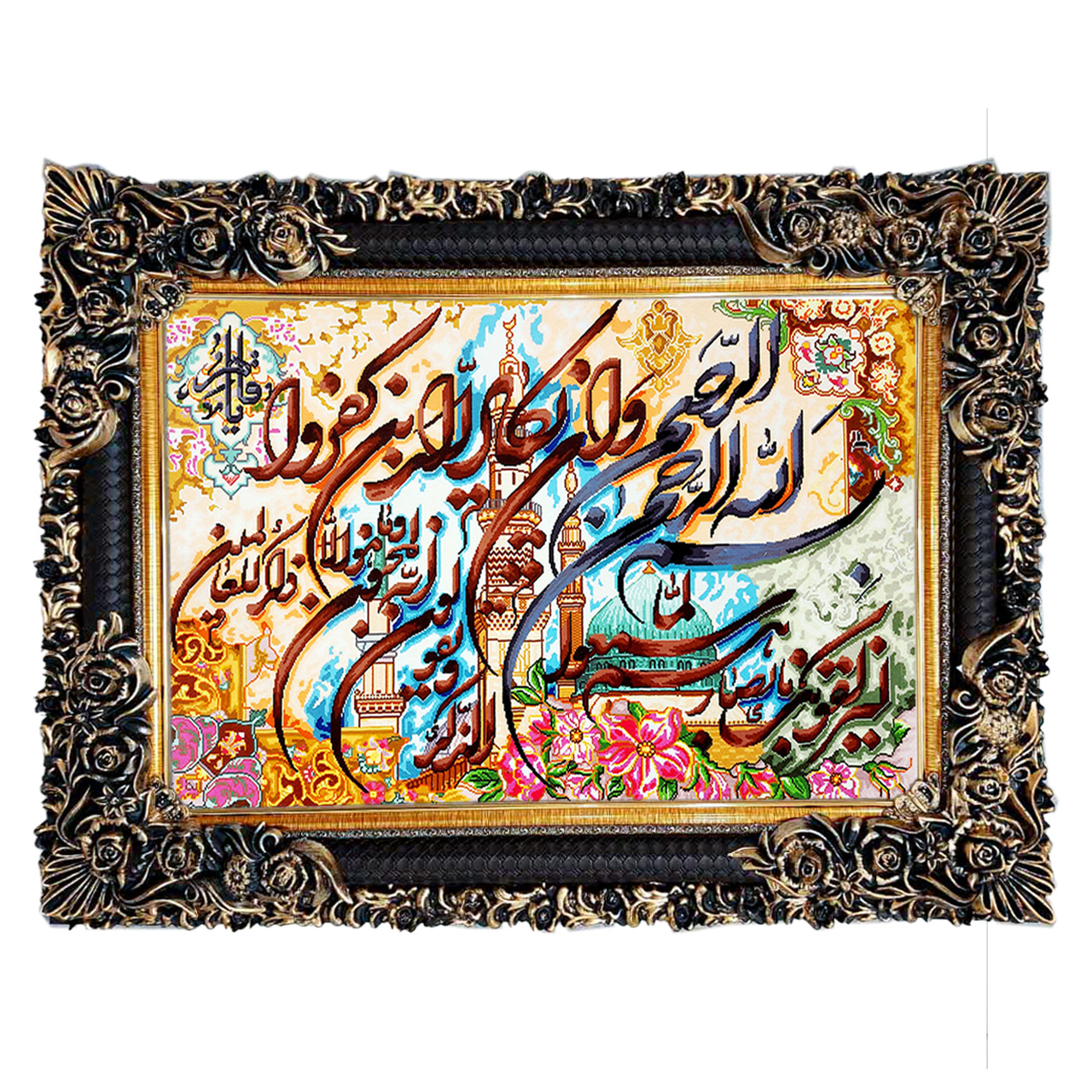 تابلو فرش چاپی طرح وان یکاد کد 15006 سایز 50×70 سانتی متری