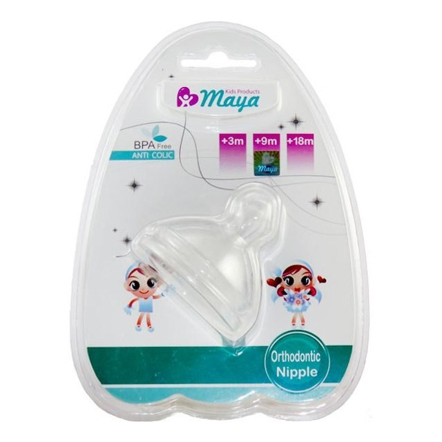 سر شیشه ارتودنسی دهانه عریض آنتی کولیک مایا