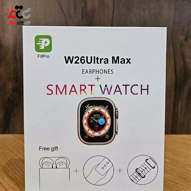 ساعت هوشمند سری 8 و ایرپاد مدل w26 ultra ma