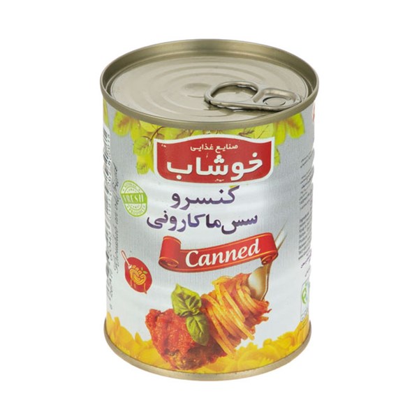 کنسرو سس ماکارونی با سویا خوشاب 350 گرمی