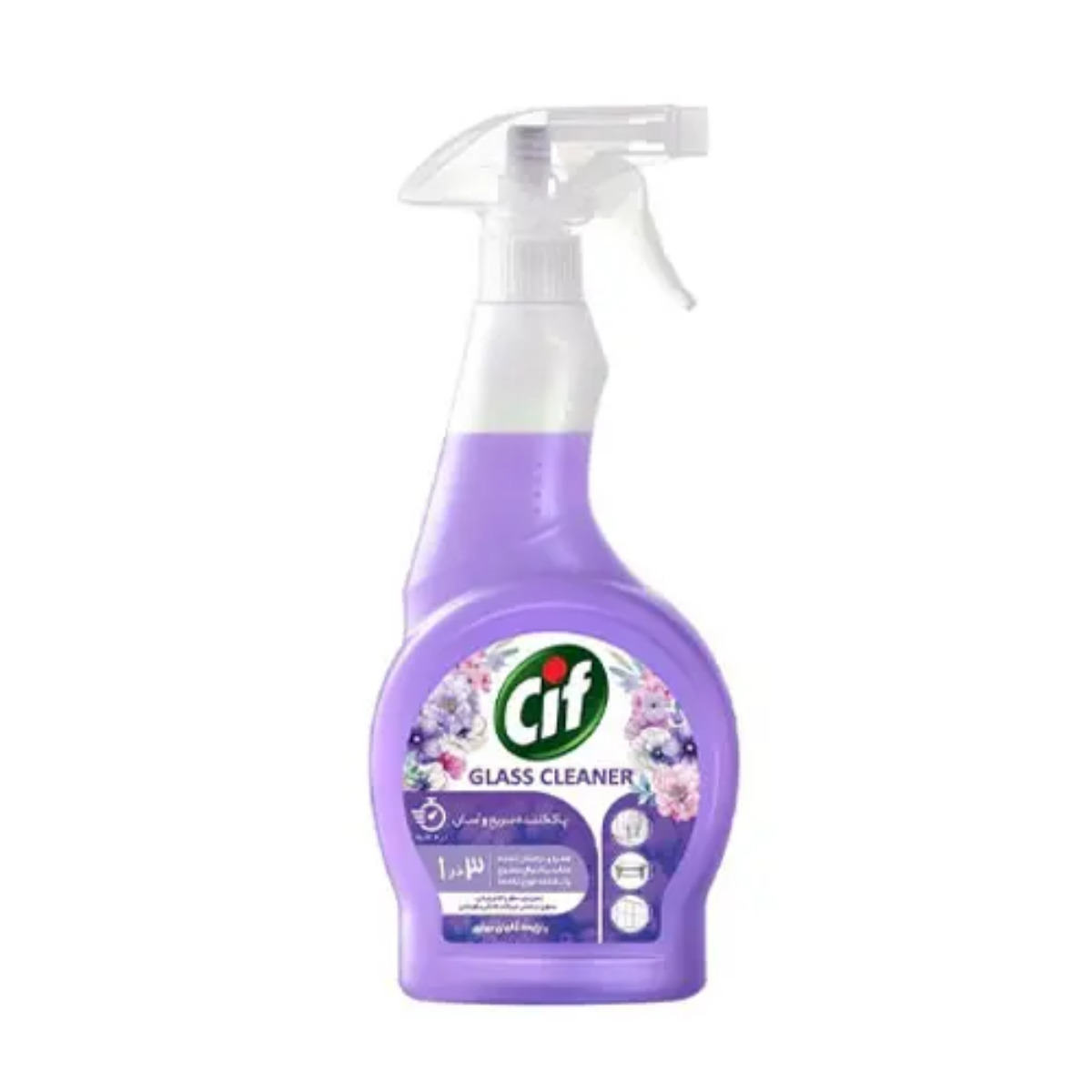 اسپری شیشه پاک کن سیف مدل 3 در 1 با رایحه گل های بهاری