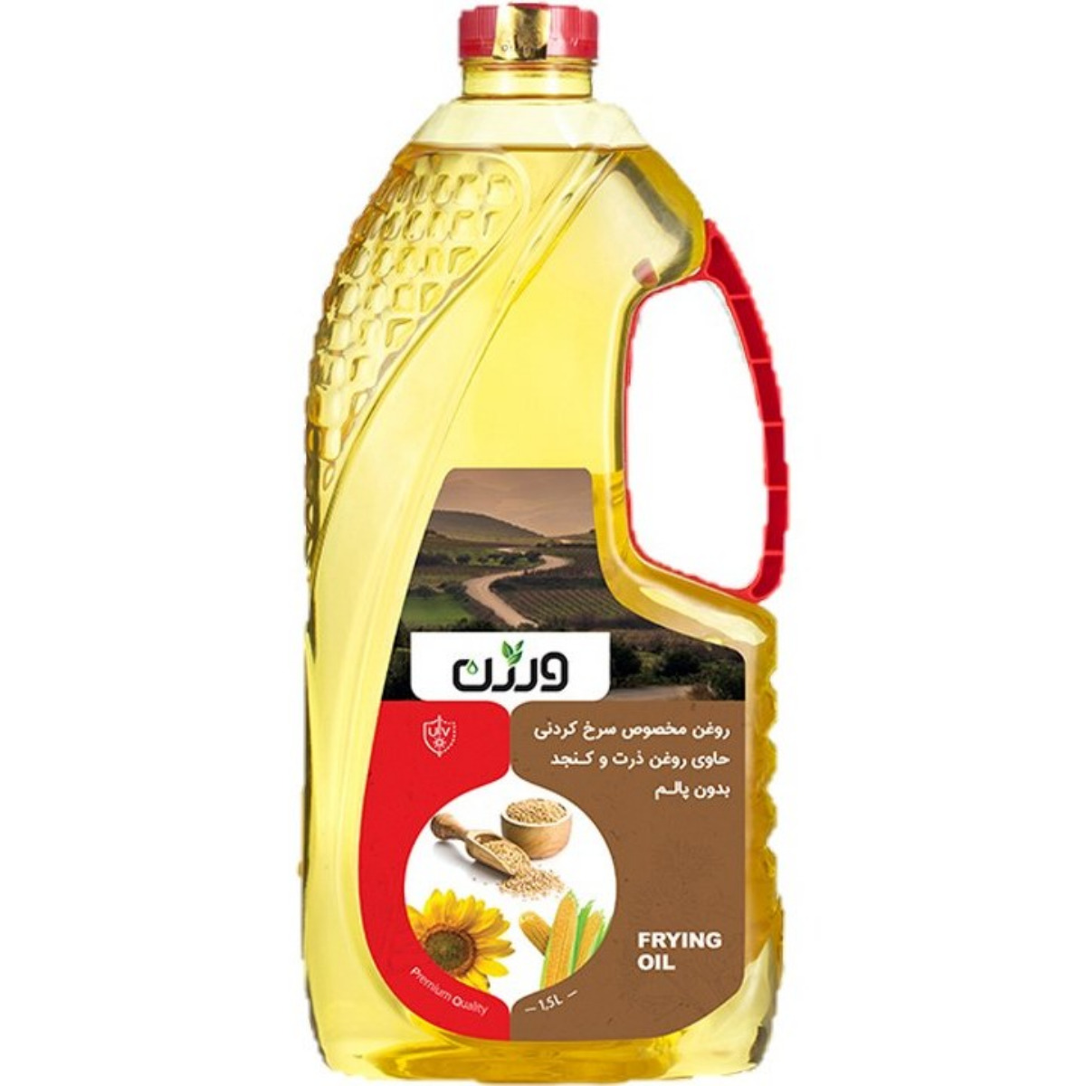 روغن مایع سرخ کردنی حاوی روغن کنجد ورژن 1500 میلی لیتری