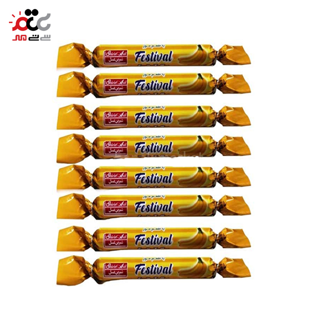 تافی موز فستیوال شیرین عسل 620 گرمی بسته 100 عددی