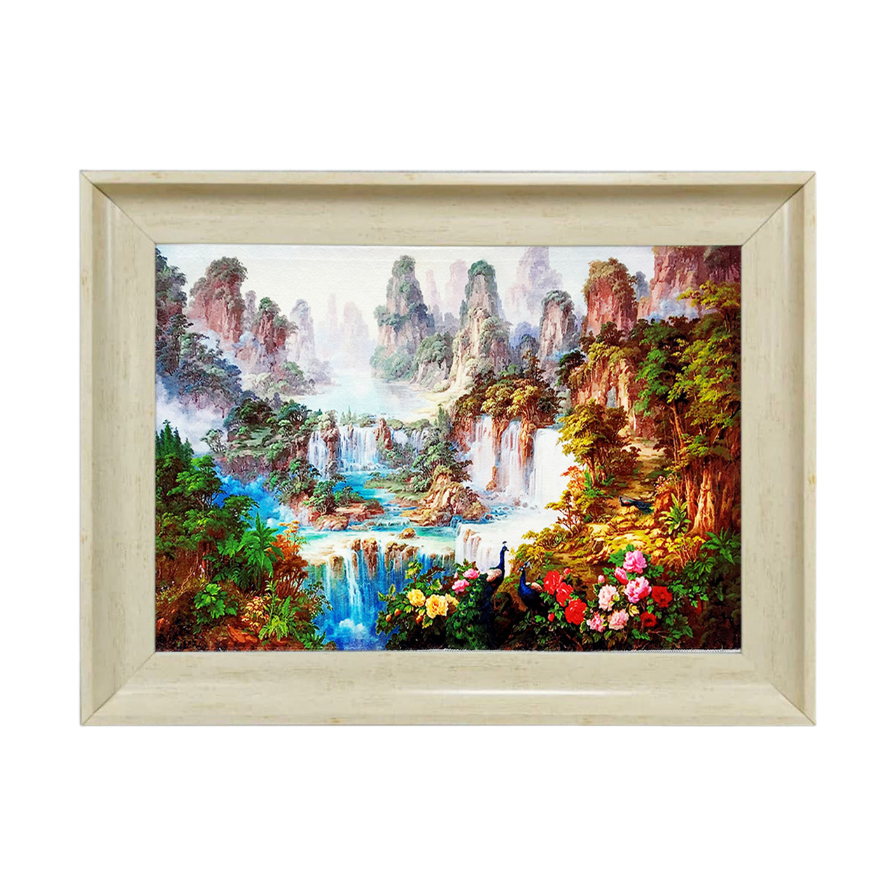 تابلو فرش چاپی طرح منظره کد 10281 سایز 50×35 سانتی متری