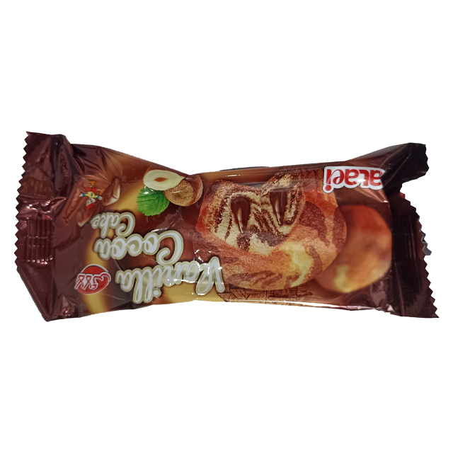 کاپ کیک دو قلو وانیلی با کرم کاکائویی لالایی 60 گرمی