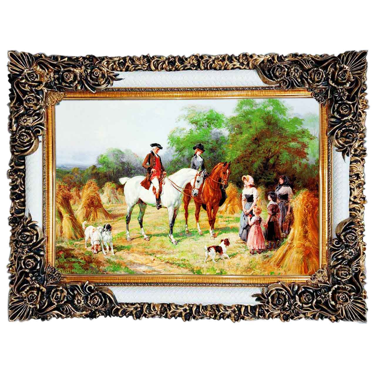 تابلو فرش چاپی طرح مزرعه کد 11078 سایز 100×50 سانتی متری