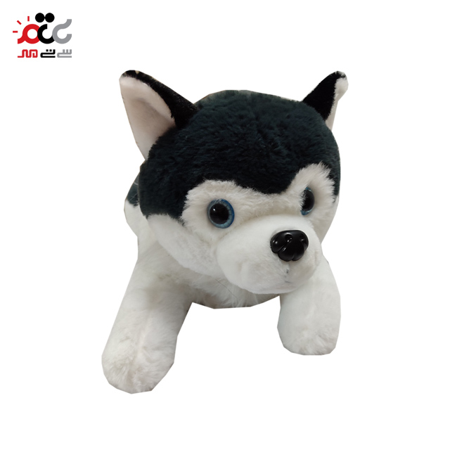 بهترین عروسک سگ هاسکی 45 سانتی متر