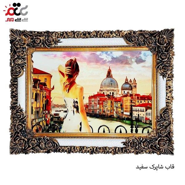تابلو فرش طرح بانو کد 10200 سایز 100×70 سانتی متری