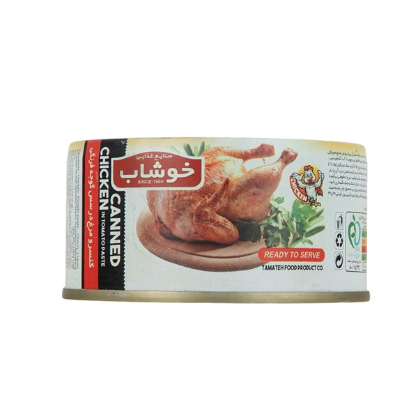 کنسرو مرغ در سس گوجه فرنگی خوشاب 180 گرمی