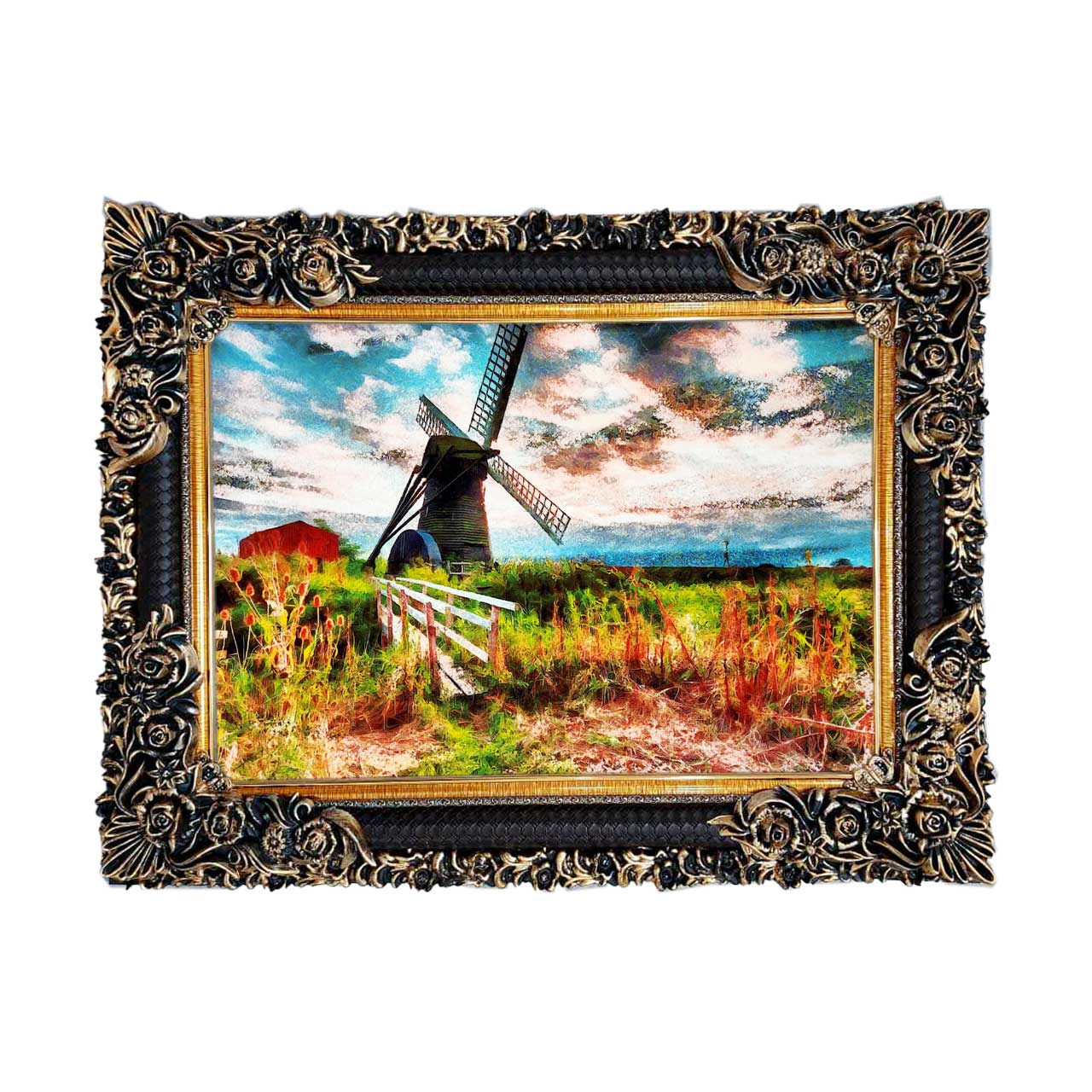 تابلو فرش با زیبا ترین قاب