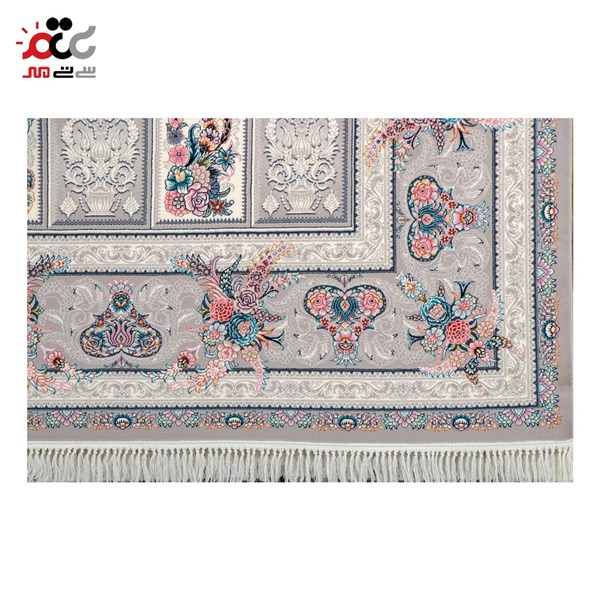 فرش ماشینی مدل اساطیر نقره ای
