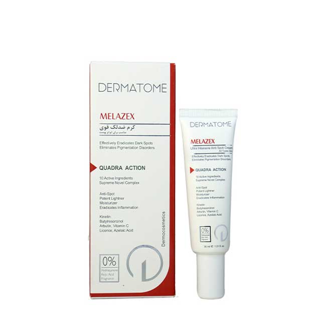 کرم ضد لک درماتوم مدل MELAZEX حجم 30 میلی لیتری