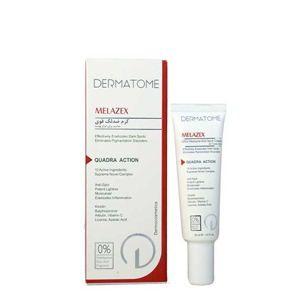 کرم ضد لک درماتوم مدل MELAZEX حجم 30 میلی لیتری