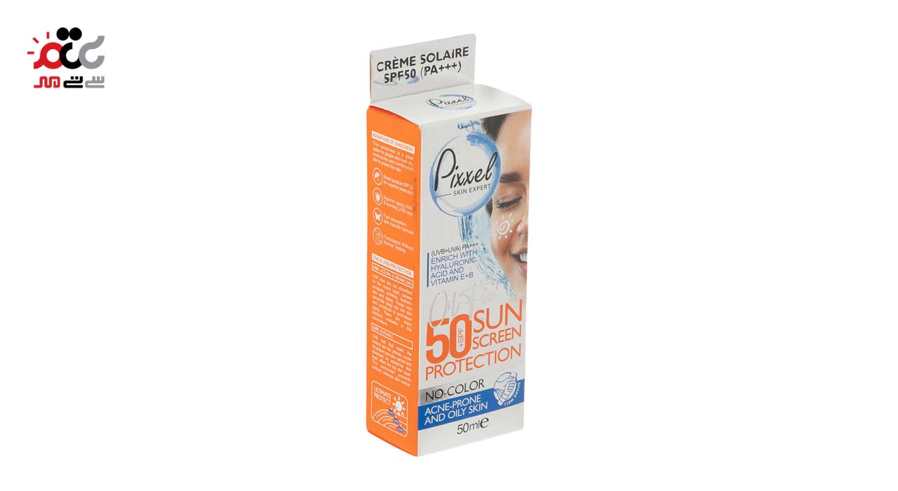 کرم ضد آفتاب پیکسل مدل OILY SKIN NO COLOR SPF 50 حجم 50 میلی لیتری