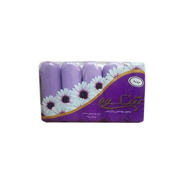 صابون بنفش شکوه 75 گرمی بسته 5 عددی
