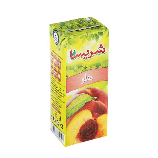 نوشیدنی هلو شریسا 200 میلی لیتری