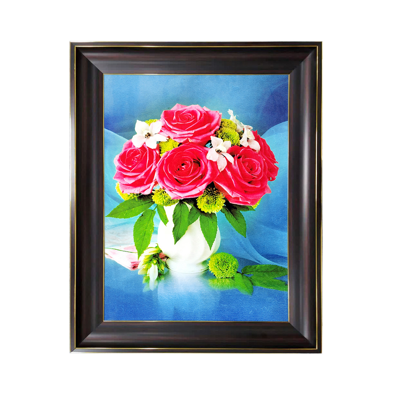 تابلو فرش چاپی طرح گل کد 12328 سایز 60×40 سانتی متری