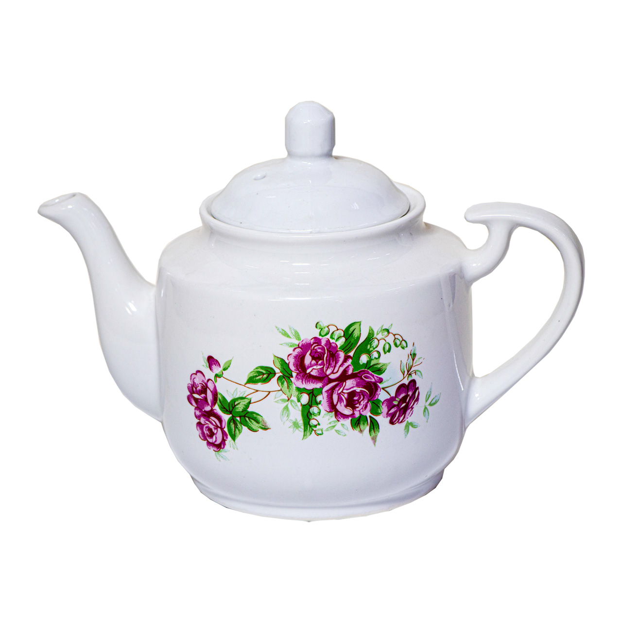 قوری چینی میلاد مدل فیروزه ای