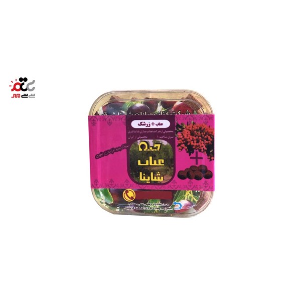 قند رژیمی حبه عناب با طعم زرشک شاینا 155 گرمی