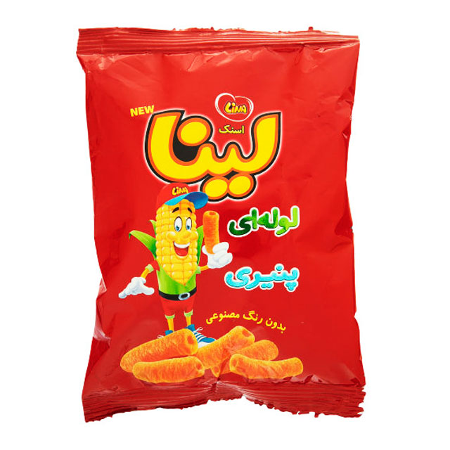 اسنک پنیری لوله ای لینا 45 گرمی