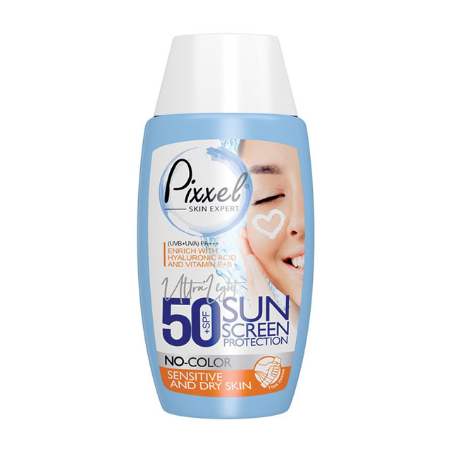 کرم ضد آفتاب پیکسل مدل  Sensitive And Dry Skin SPF50 حجم 50 میلی لیتری