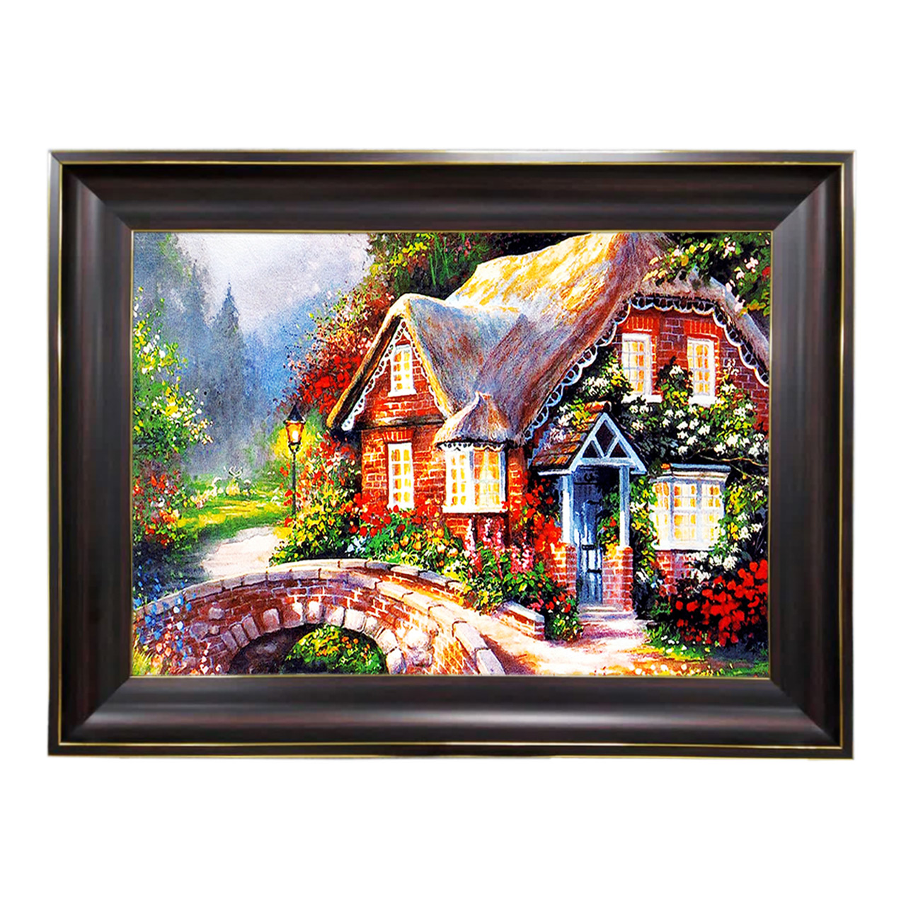 تابلو فرش طرح کلبه