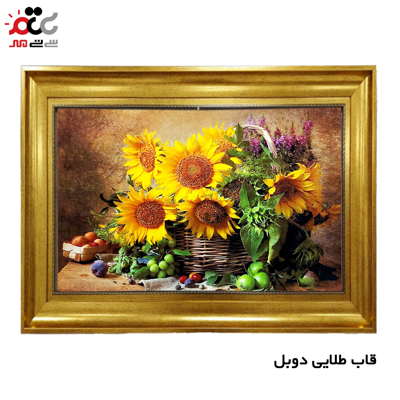 تابلو فرش چاپی طرح گل کد 12004 سایز 50×35 سانتی متری