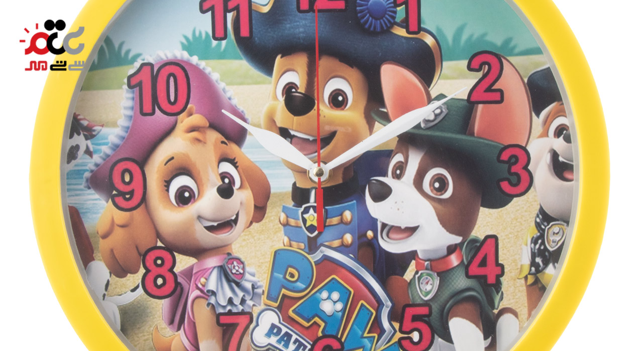 ساعت دیواری کودک فانتزی سگ های نگهبان کد 977