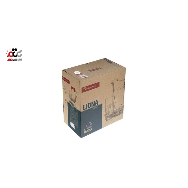 سرویس پارچ و لیوان 7 پارچه نوری تازه سری لیونا مدل 192102W
