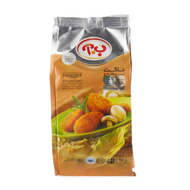 ناگت مرغ و قارچ ب.آ 1000 گرمی