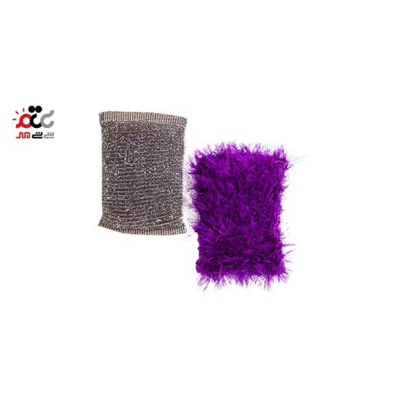 اسکاچ سیمی پارسا مدل موهر دار بسته 2 عددی