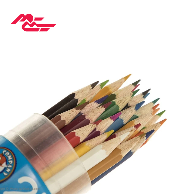 مداد رنگی آریا کد 3052 مدل استوانه ای 24 عددی