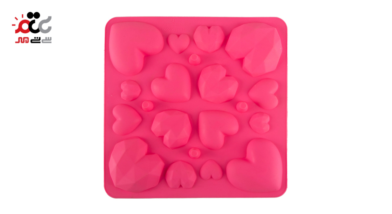 قالب کیک و ژله سیلیکونی مدل قلب