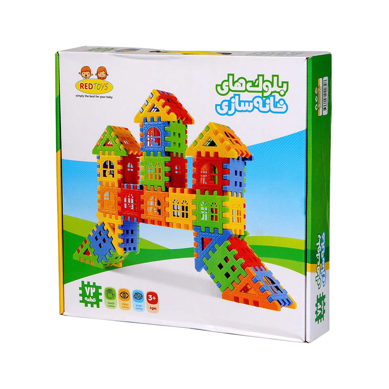بازی ساختنی رد تویز مدل بلوک های خانه سازی 72 قطعه