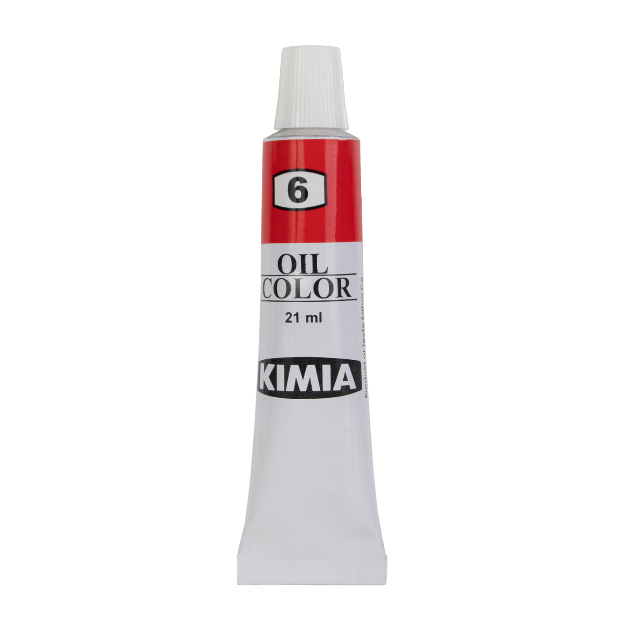 رنگ روغن قرمز شماره 6 کیمیا 21 میلی لیتری