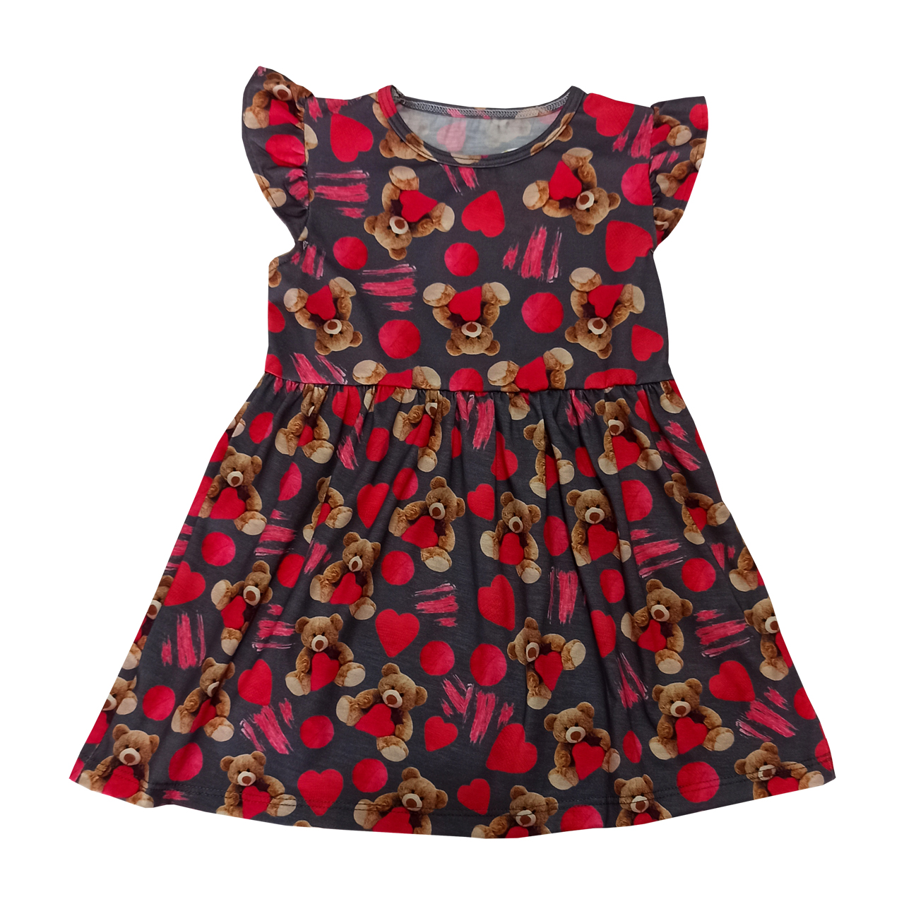 پیراهن عروسکی دخترانه مدل خرسی کد 620